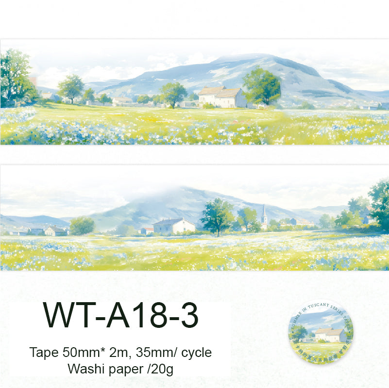 Whole Roll 5cm*2m Tuscany Summer Washi Tape