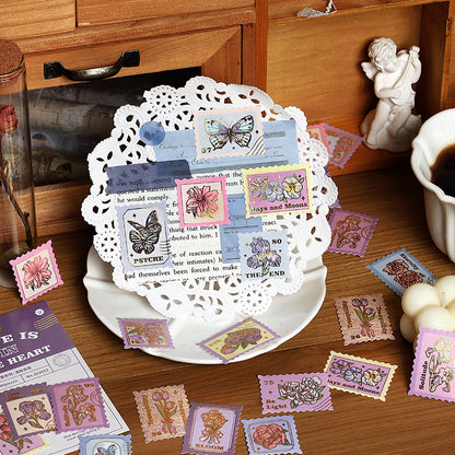 40 PCS Love Language Gilding Stamp Washi stickers