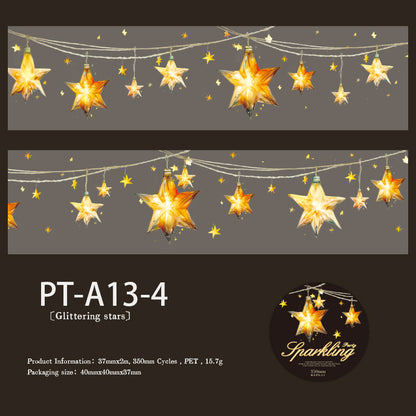 Flaring Party Light PET Tape 37mm*2m