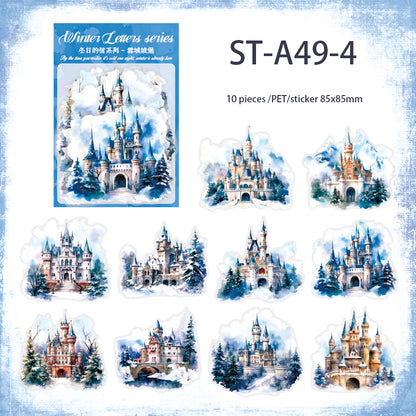 A Winter Letter Stickers 10PCS