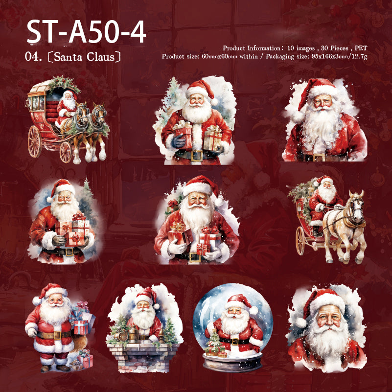 Christmas Wonderful Night Stickers 30PCS