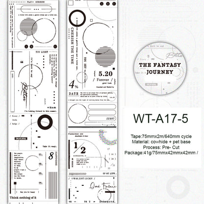 Whole Roll 7cm*2m The Journey  Note Tape