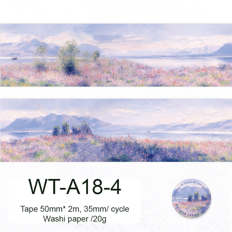 Whole Roll 5cm*2m Tuscany Summer Washi Tape