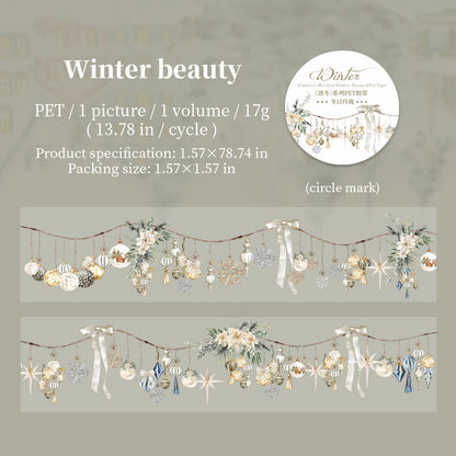 Winter / Snow PET Tape 40mm*2m