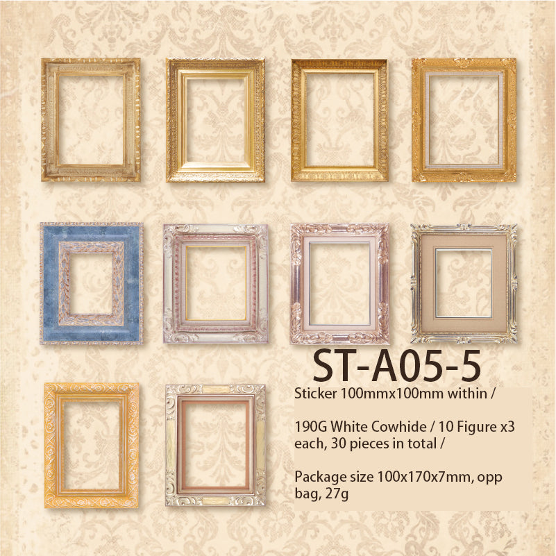 30PCS Vintage Frame Paper stickers