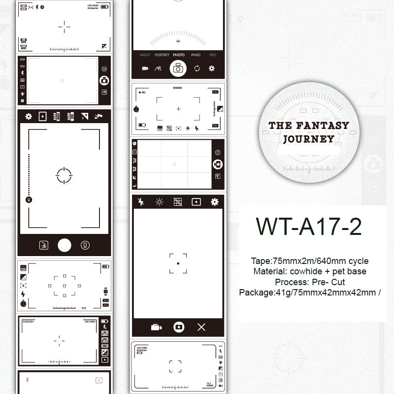 Whole Roll 7cm*2m The Journey  Note Tape