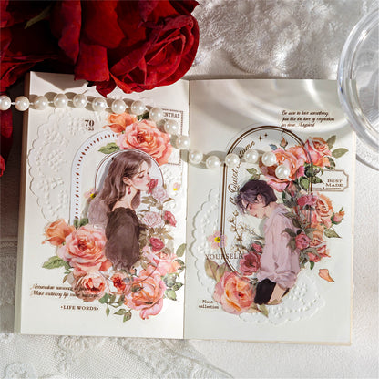 Watercolor Flower Whisper Stickers 30 pcs