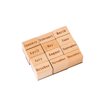 Different set /Different pcs /Time Travel Wooden Stamp