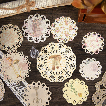 Lace Flower Frame Note Paper 15 PCS