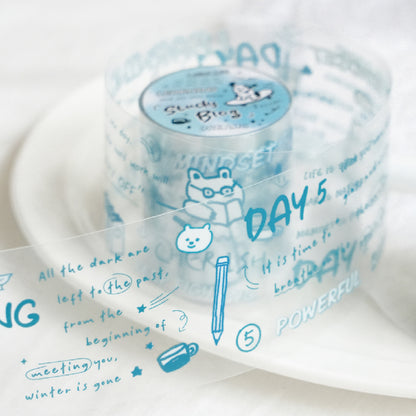 Whole Roll 5cm*2m Cute Writing PET Tape