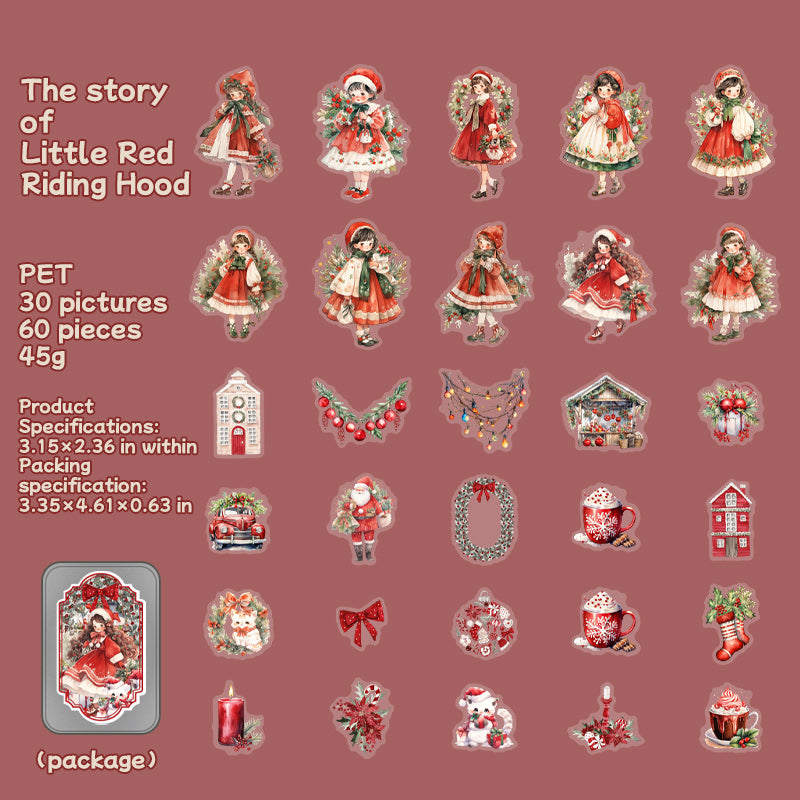 Christmas Boxed Stickers 60 PCS