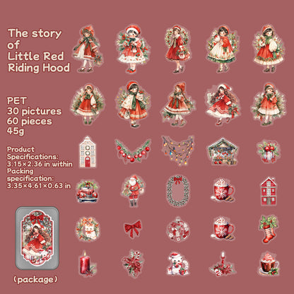 Christmas Boxed Stickers 60 PCS