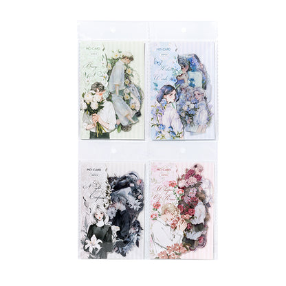 Watercolor Flower Whisper Stickers 30 pcs
