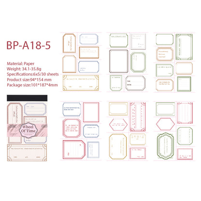 Blank record Tearable Frame Note Paper 30 PCS