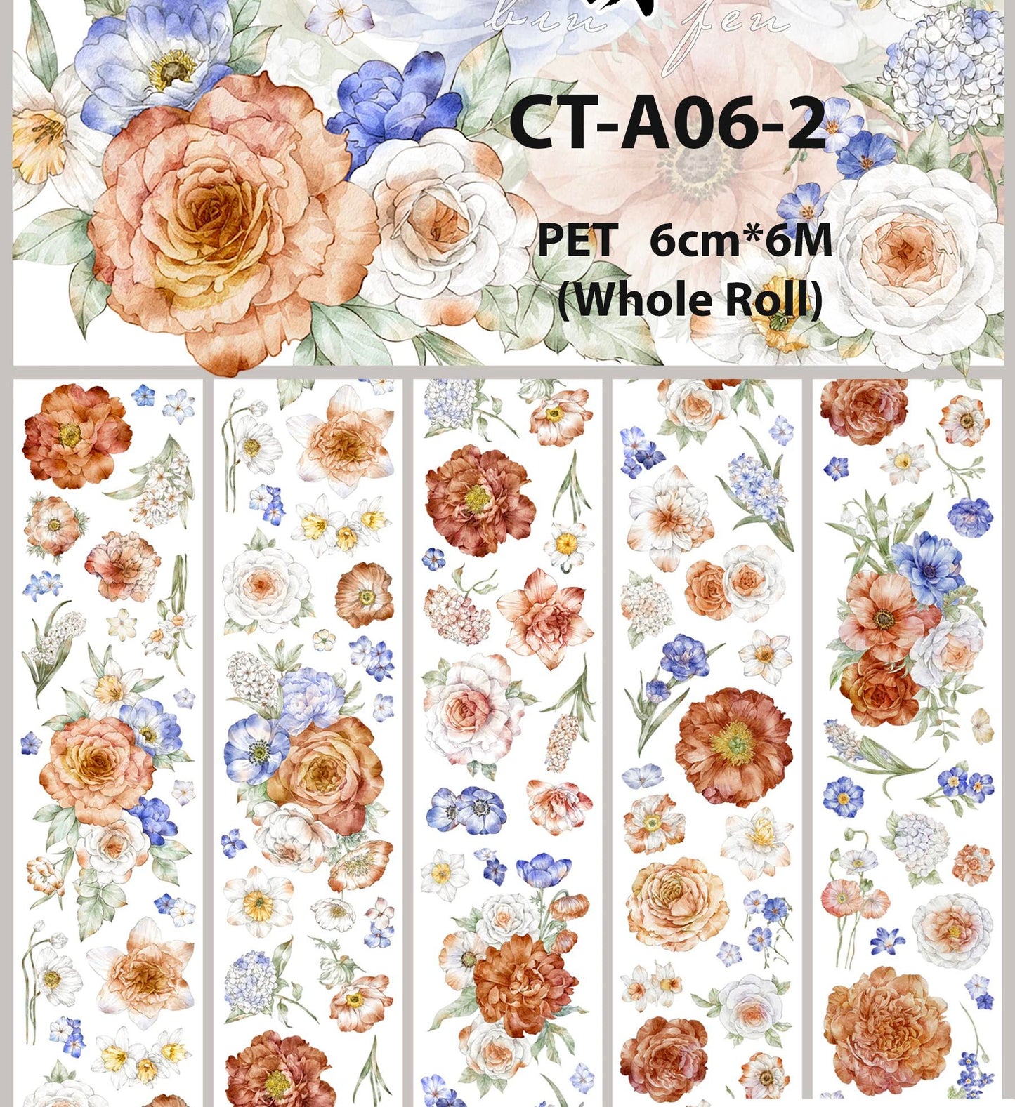 Cycle Tape※Colorful PET /Washi Tape※ 6cm* 1M /6M