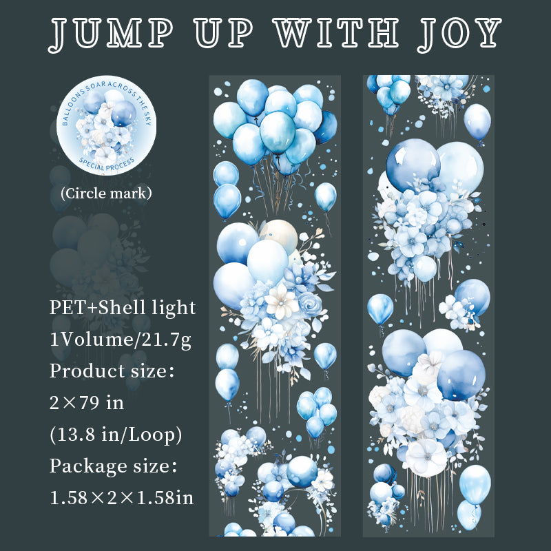 Fly over sky Shell-Light Balloon PET Tape