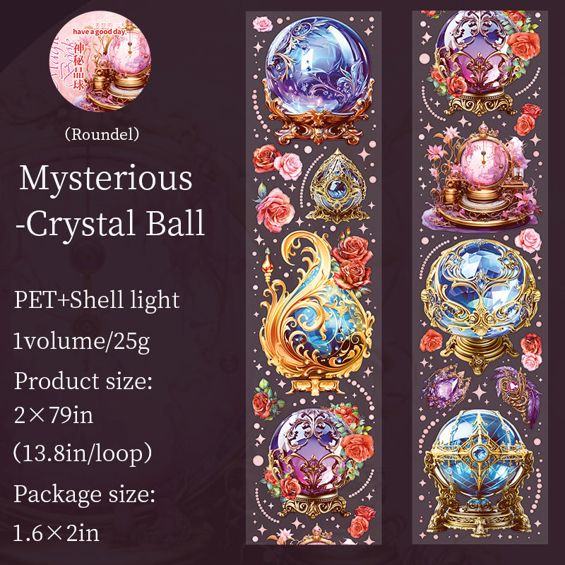 Whole Roll 5cm*2m Magical Book Shell-light PET Tape