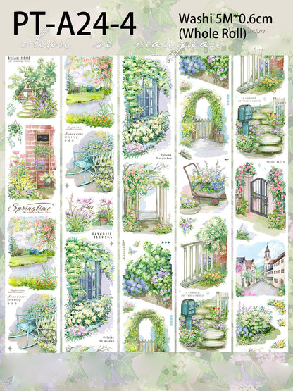 Cycle Tape※Full Spring PET /Washi Tape※Pre-Cut※