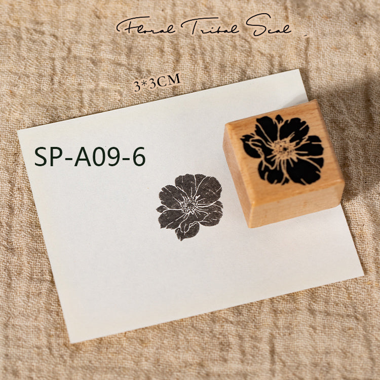 Single flower Wooden Stamp