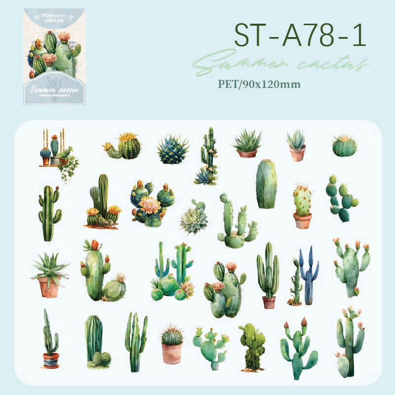 Summer Rainforest Big Stickers 30 pcs