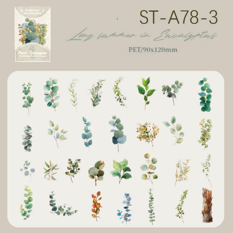 Summer Rainforest Big Stickers 30 pcs