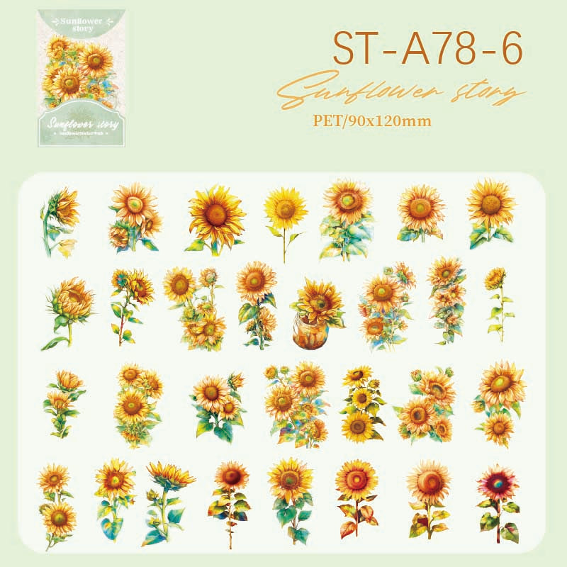 Summer Rainforest Big Stickers 30 pcs