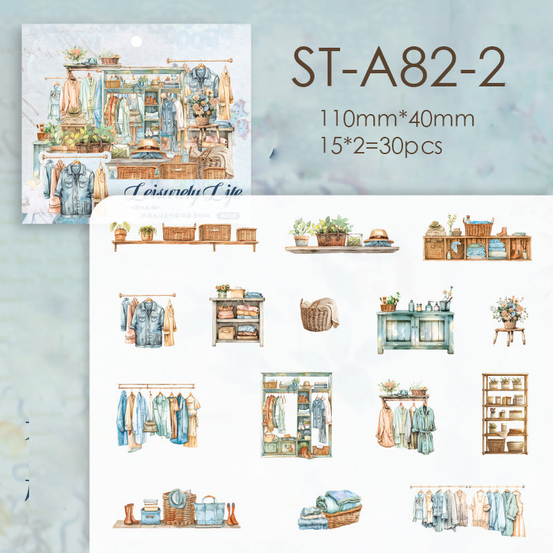 Lazy Daily Sticker 30 pcs