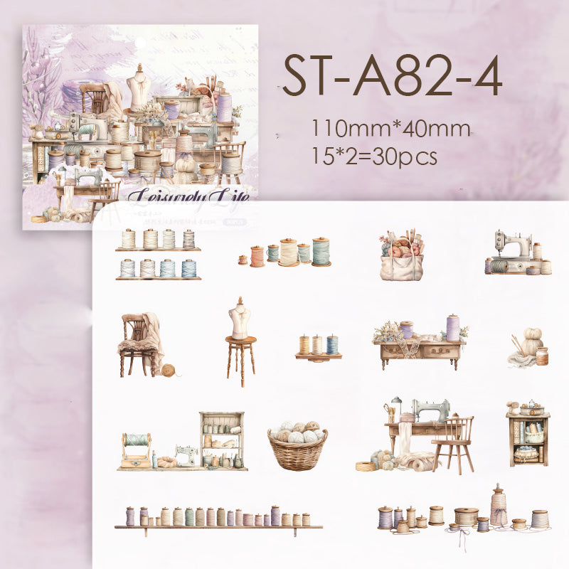 Lazy Daily Sticker 30 pcs