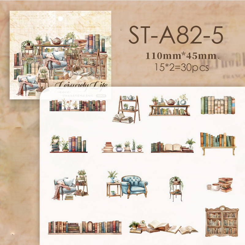 Lazy Daily Sticker 30 pcs