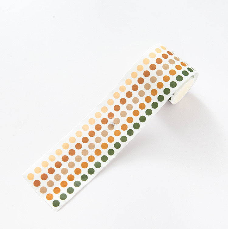 Whole Roll 6cm*3m Color round dot Washi Tape