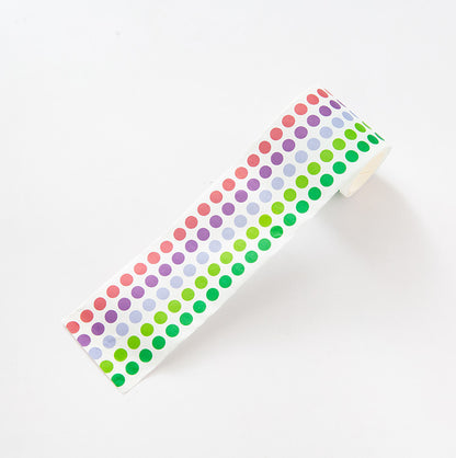 Whole Roll 6cm*3m Color round dot Washi Tape